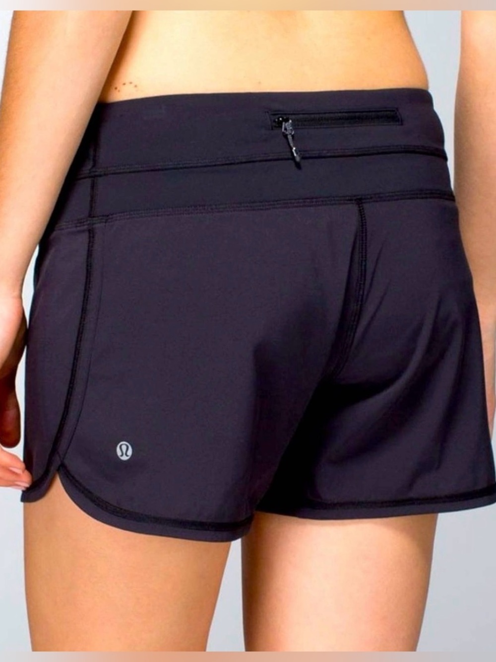 Lululemon Groovy Run Lined Running Shorts Running Yoga Athleisure Black Size 8